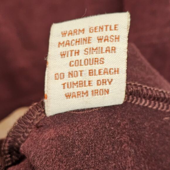 Aryeh Womens Suede Feel Dress Size M Burgandy Whimsigoth Ruffle Asymmetric - Picture 5 of 10